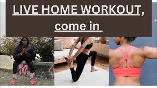 Delphine's LIVE FITNESS class, HOME WORKOUT for strength, Weight loss, and health