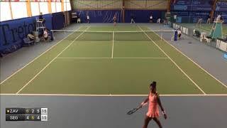 Katarina Zavatska 4 aces in a row - 2017 ITF Poitiers