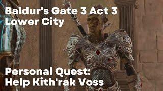 Baldur's Gate 3 Personal Quest: Help Kith'rak Voss (BG3 PS5 Gameplay Walkthrough)