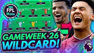 FPL GW26: WILDCARD & FREE HIT DRAFTS!  My Chip Strategy Update... | FPL 2023/24 Gameweek 26