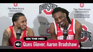 Ohio State's Ques Glover and Aaron Bradshaw discuss returns after Indiana State win