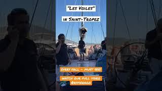 Check out the gigantic sailing yachts that invade Saint-Tropez every fall! Anja & Aila on the sea…