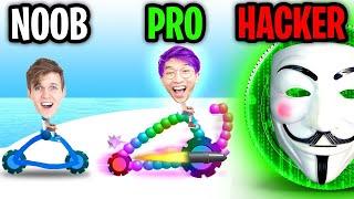 Can We Go NOOB vs PRO vs HACKER In DRAW JOUST!? (FLYING GLITCH!?)