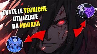 TUTTE LE TECNICHE UTILIZZATE DA MADARA UCHIHA