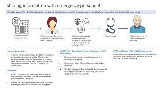 SUD info guide part 4: A sample scenario for sharing substance use disorder information