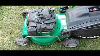 GARDENLINE WEBB SELF PROPELLED PETROL LAWNMOWER WITH GRASS BOX .