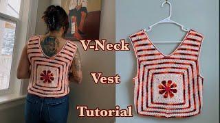 Easy Crochet DIY Flower Vest Tutorial for Beginners! | Step-by-Step Guide to Bloom Your Style