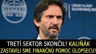 Tretí sektor skončil! Kaliňák: Zastavili sme finančnú pomoc Globsecu!