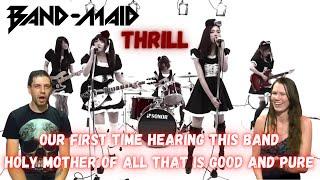 First time hearing Band-Maid! This can't be real can it??? Reacting to Thrill by Band Maid