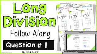 #1 How to do the standard algorithm for long division using Google slides