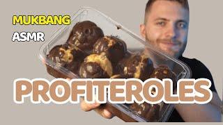 Sweet Mukbang ASMR Eating Profiteroles | Sticky Eating Sounds