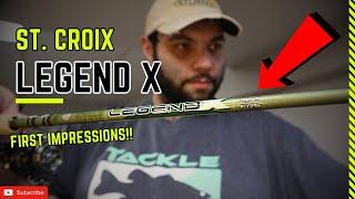 ST. CROIX LEGEND X Spinning Rod REVIEW!! (First Impressions!)