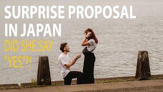 Surprise Proposal in Japan at Lake Ashinoko, Hakone