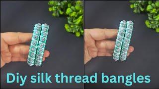 Thread bangles making New model | Thread bangles | Silk thread bangles @anycraftwithme