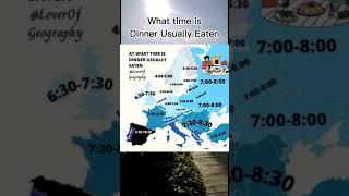 What Time of Eating Dinner in Europe #shorts