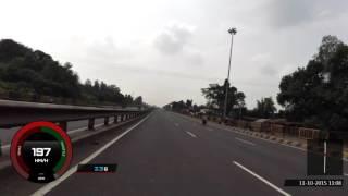 Unity Bikers Club - Abdul takes a short burst 200kmph