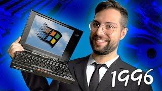 ¿Qué podías hacer con un PORTÁTIL en 1996? | IBM Thinkpad y Windows 95