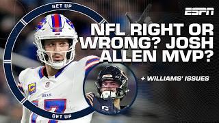 Does Josh Allen have MVP LOCKED UP?  + Does Caleb Williams deserve ANY BLAME?  | Get Up