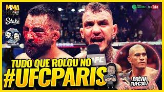 TUDO QUE ROLOU NO #UFCPARIS | PRÉVIA UFC307 : POATAN VS. ROUNDTREE | RENATO MOICANO AO VIVO | Ep 622