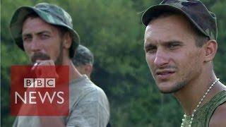 Ukrainian soldiers retreat to Russia - BBC News