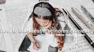 how to take aesthetic school notes quickly & easily