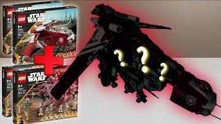 Can you build a Dropship & AT-OT w/ 2x LEGO Star Wars Gunships and AT-TE’s? 