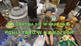 CO UKRYWA SIĘ W KARTONIE , Nagrywam jak szalonaPchli Targ w Niemczech #germany #kartony #flohmarkt