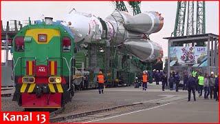 ISS-bound rocket takes position at Russia's Baikonur Cosmodrome