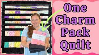 Quick and Easy ONE Charm Pack Quilt