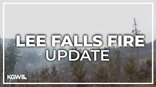 Evacuation levels lowered for Cherry Grove community as fire crews make progress on Lee Falls Fire