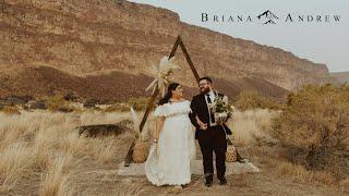 Gorgeous Elopement Along Idaho Cliffs // Briana + Andrew