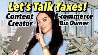 How I Do My Taxes As An Online Business Owner & Content Creator (E-commerce, Dropshipping, etc.)