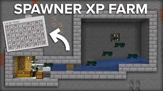 Minecraft Cave Spider Spawner XP Farm - Super Easy Design!