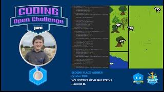 Juni Coding Open Challenge JV 2nd Place, November 2020 - Team Hollister's HTML Holsteins