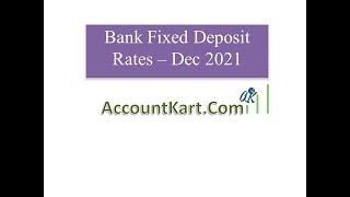 Fixed Deposit Interest Rates of Indian Bank for Dec 21 - AccountKart