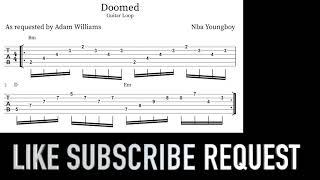 Nba Youngboy - Doomed (Guitar Loop with Tab)