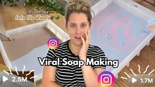 I Made the VIRAL INSTAGRAM and TIKTOK Soaps....and you can too!