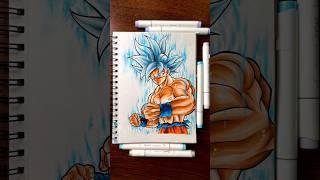 Drawing GOKU Mastered Ultra Instinct FINAL PART | #shorts