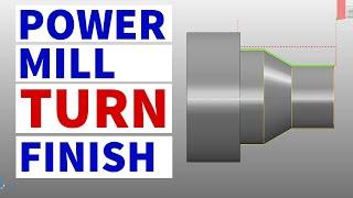 PowerMill Turning Finishing Toolpath & Post Processor