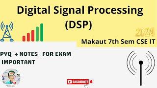 Notes and PYQ for Digital Signal Processing▶️Makaut EXAM #makaut #digital #exam #notes #pyq