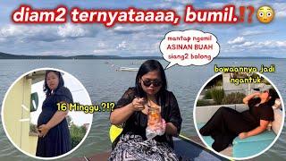 DIAM2 TERNYATA HAMIL 16 MINGGU⁉️SAMPE NGEMIL ASINAN DI TEPI DANAU