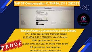 SAP SF Compensation THR96_2311 2H2023 Certification Exam Questions & Answers Preparation @sap