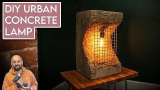 Making an Urban Decay Concrete Lamp