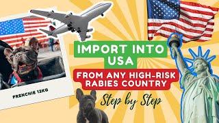 How to import your dog into the USA from a high-risk rabies country? Requirements & Step-by-step