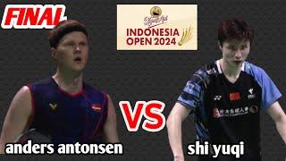 anders antonsen [den] vs shi yuqy [chn] || semifinal Indonesia open 2024