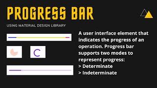 Progress Bar- Material Design Library | Android Studio | In Hindi