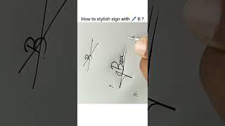 How to stylish sign with ️ B ️ ?#signature #avangard