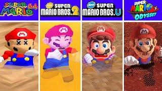 Evolution of Super Mario Falling Dying in Quicksand, Super Mario Games (1985-2024)