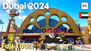 Motiongate Dubai! Rides & Attractions in 2024! SPECTACULAR Movie Theme Park Walking Tour 4K 