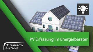 PV Erfassung im Energieberater